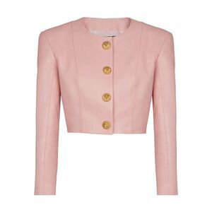 Balmain Pink Jackets - Leather Jackets Women
